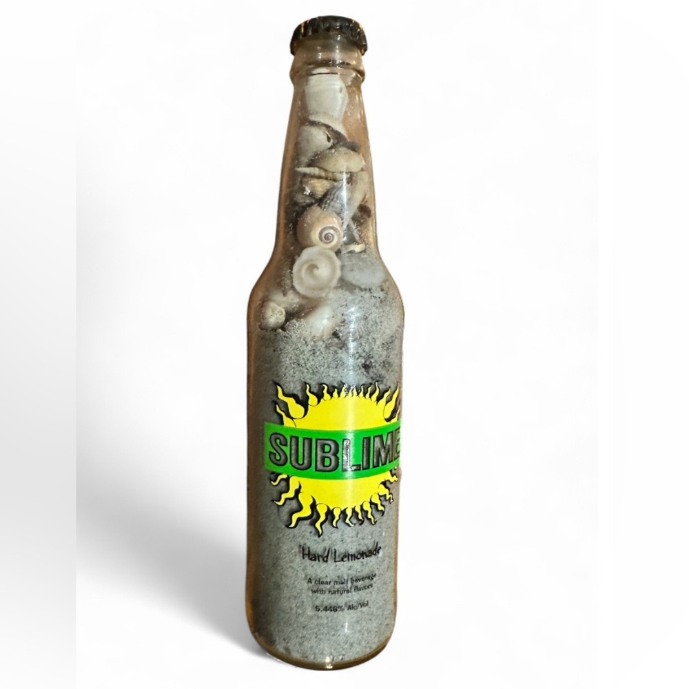 Sublime Hard Lemonade Bottle with Seashells